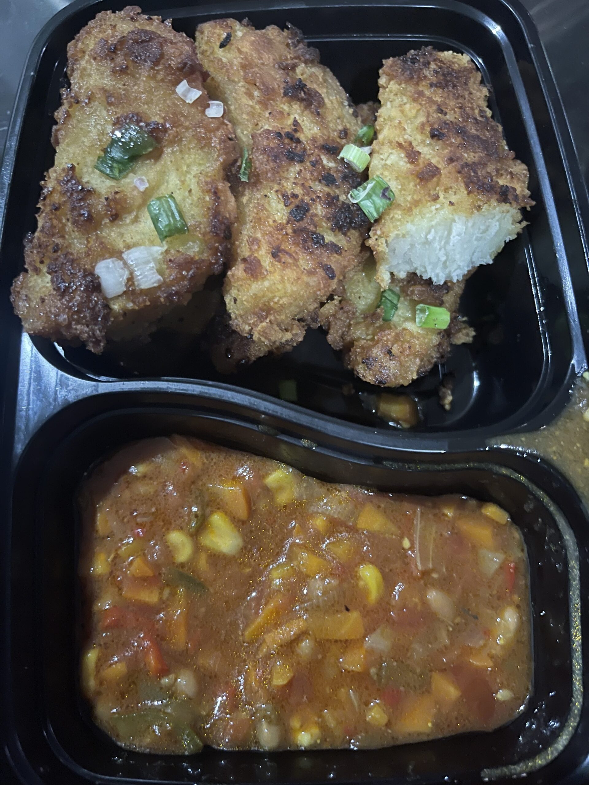 Yamarita and veggie sauce