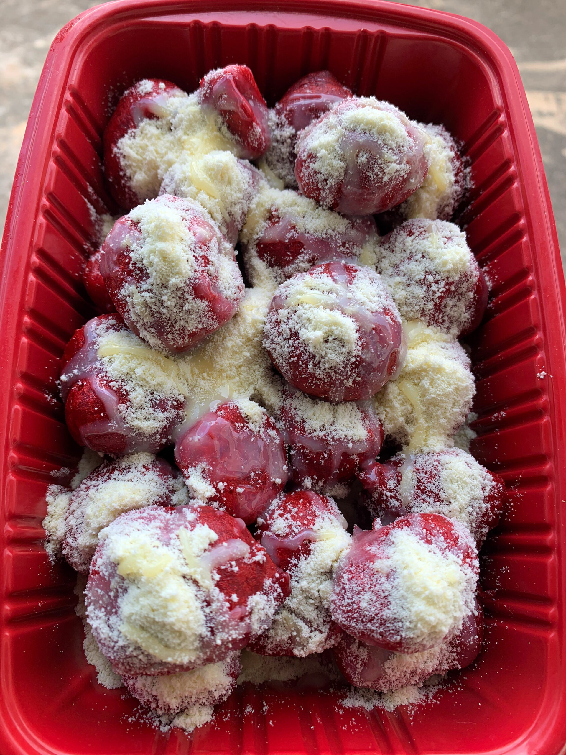 Creamy puff puff balls